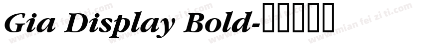 Gia Display Bold字体转换